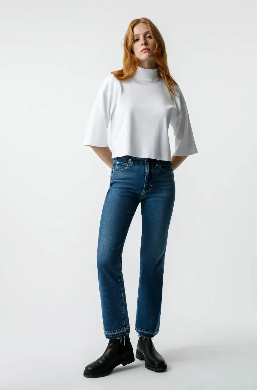 AMO Bella Crop denim jean-Crush