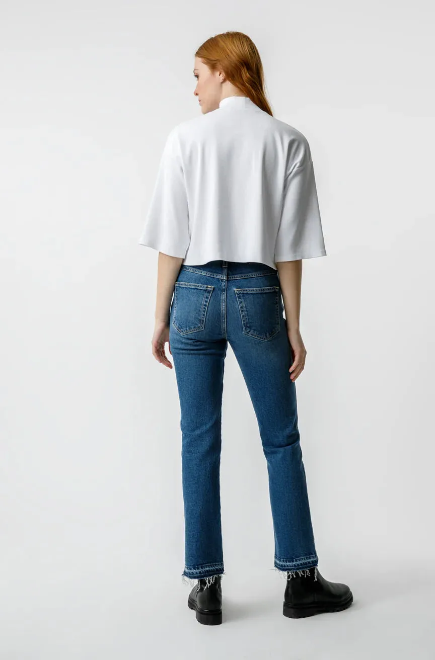 AMO Bella Crop denim jean-Crush