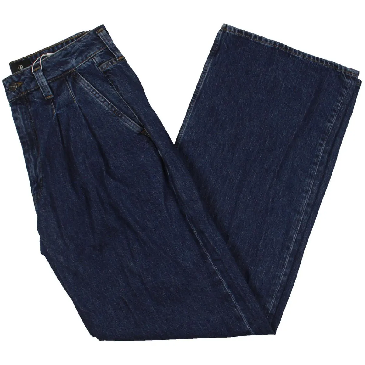 Anine Bing Womens Carrie High Rise Denim Wide Leg Jeans