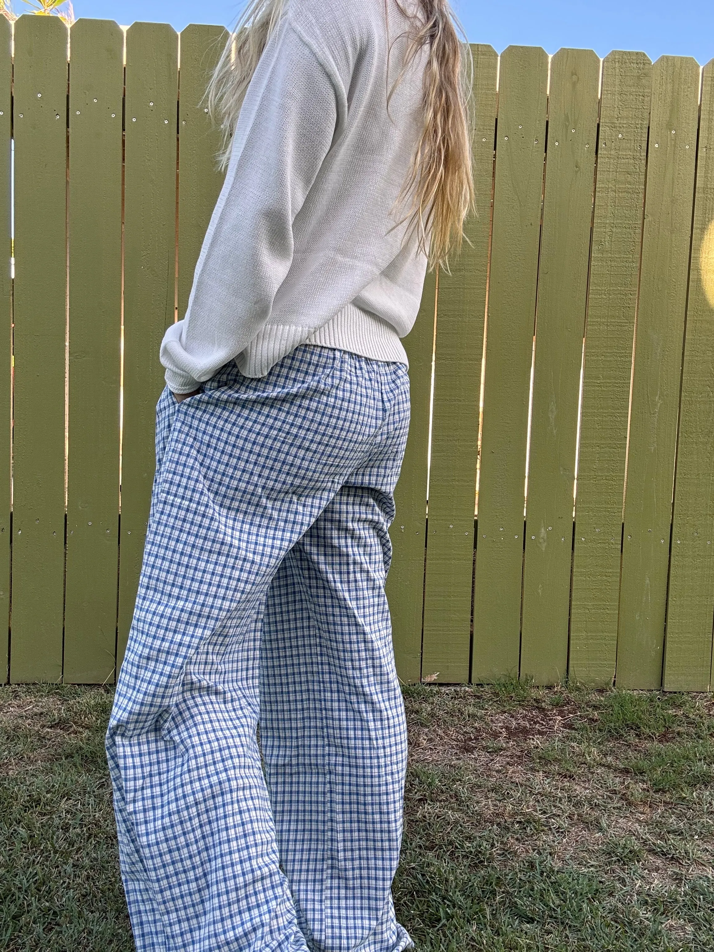 Blue Dream Gingham Pants