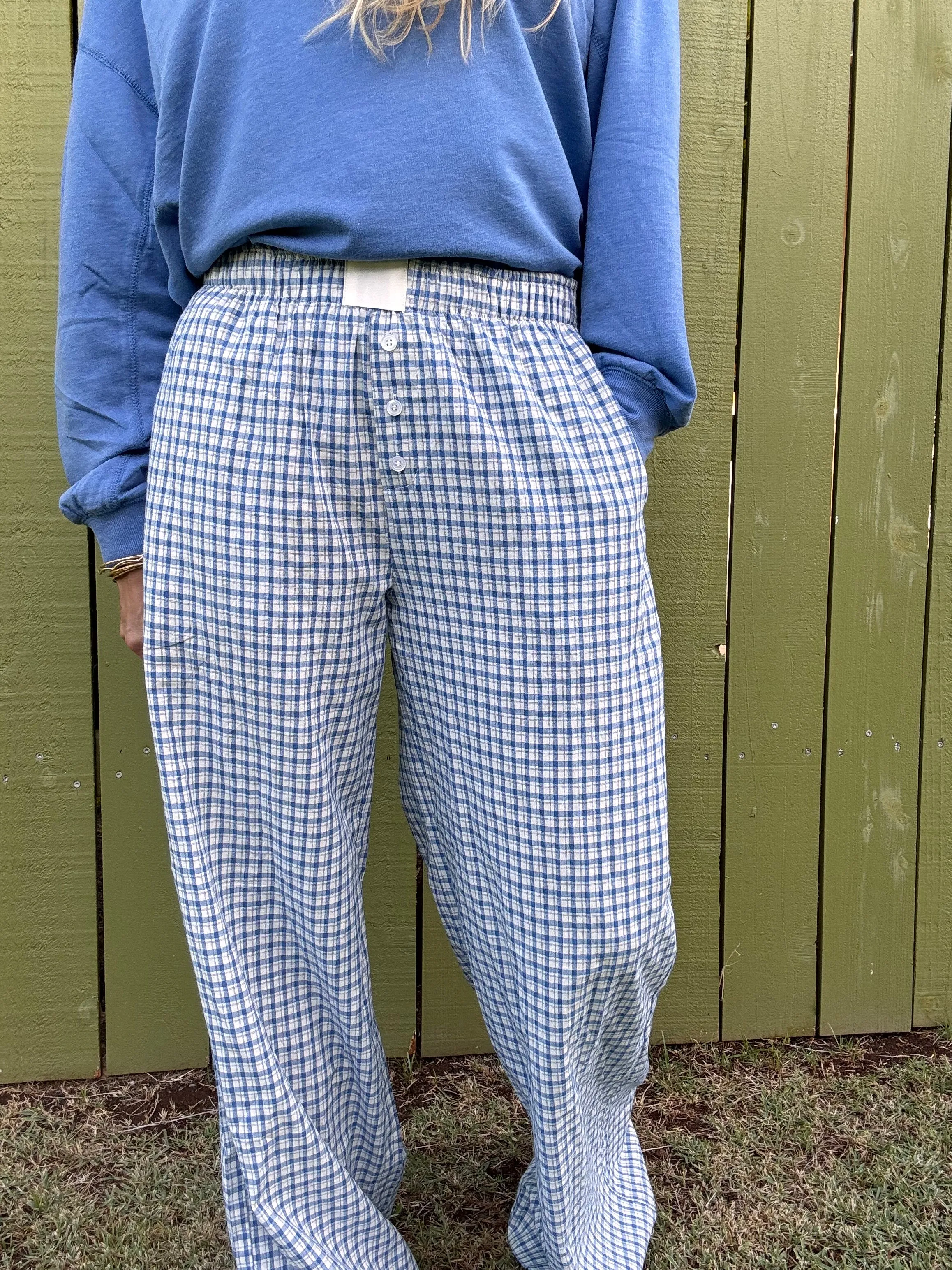 Blue Dream Gingham Pants