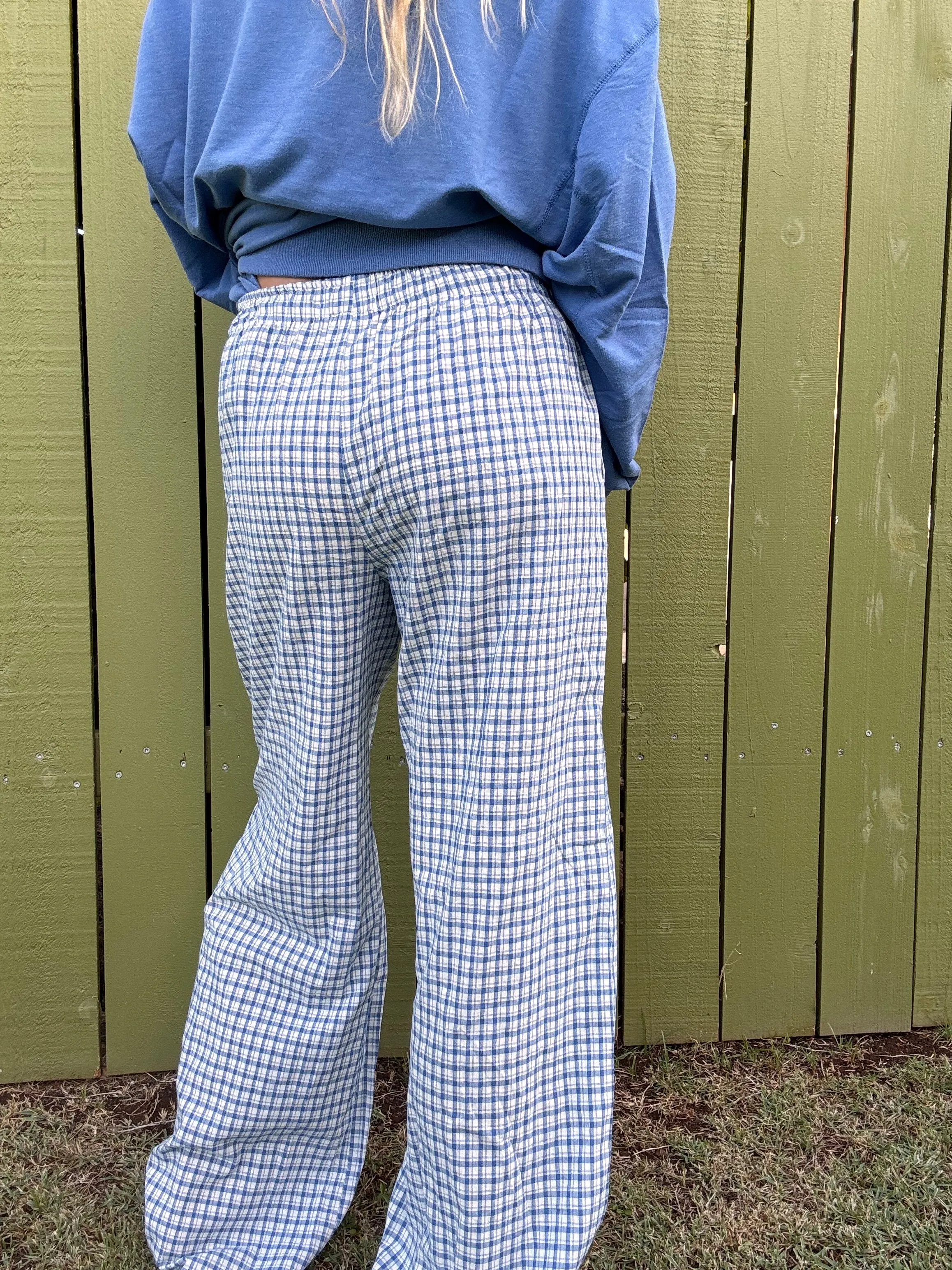 Blue Dream Gingham Pants