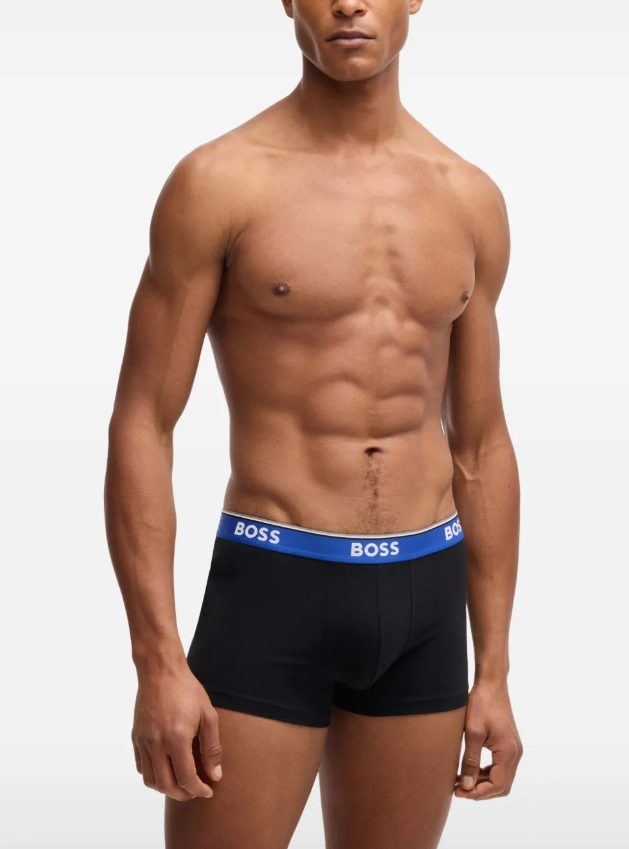 BOSS three-pack of stretch cotton boxer briefs