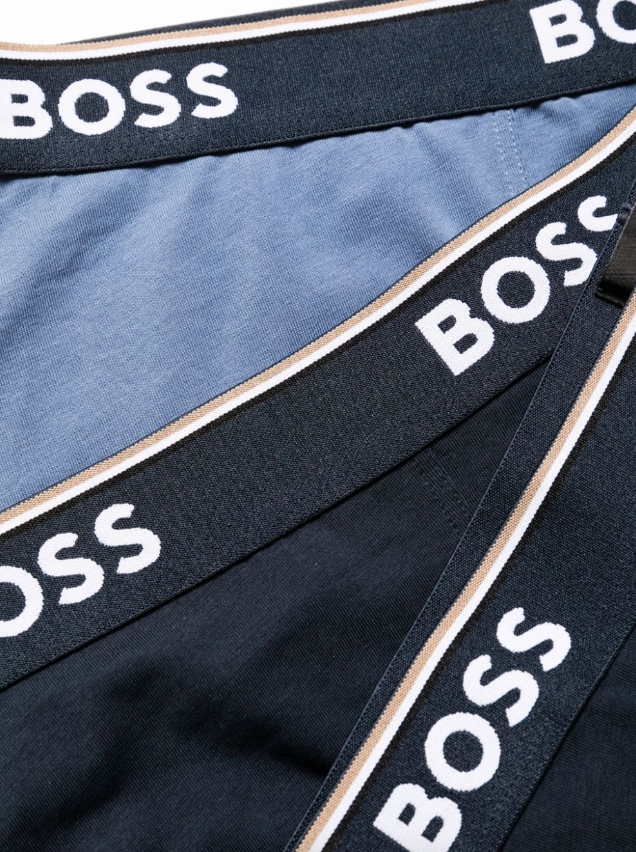 BOSS three-pack of stretch cotton boxer briefs