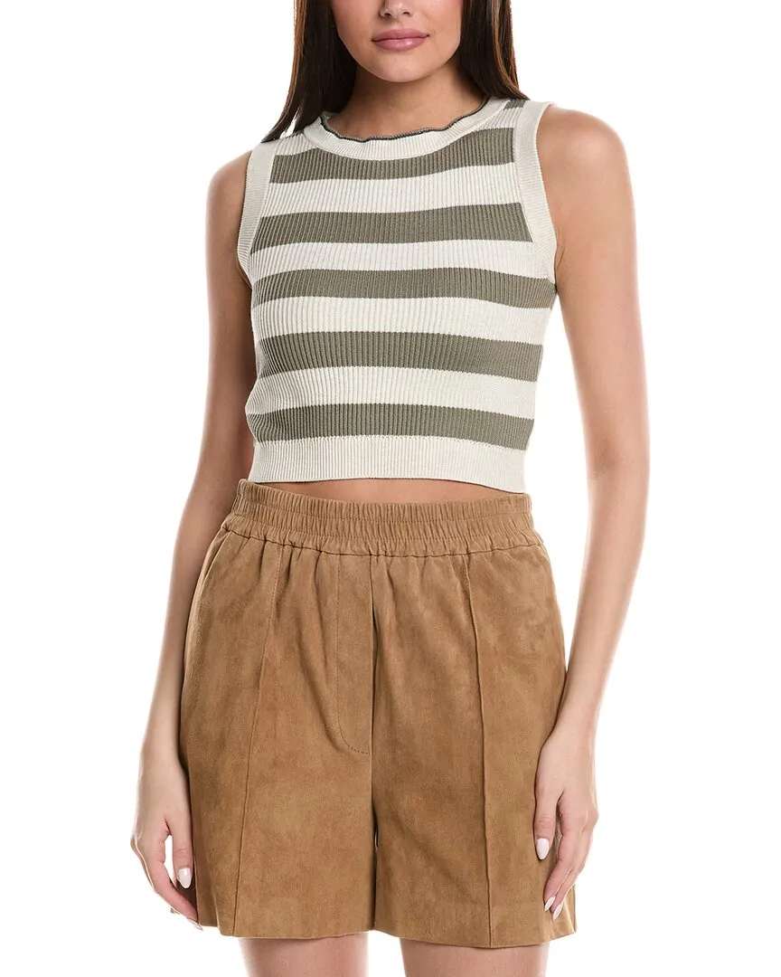 Brunello Cucinelli Rib Crop Sweater