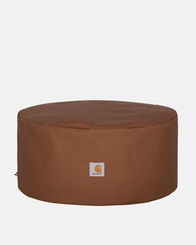 Canvas Pouf Hamilton Brown