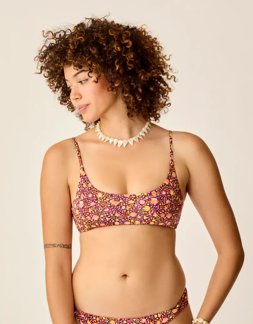 CARVE DESIGNS Escondido Bikini Top - Garden