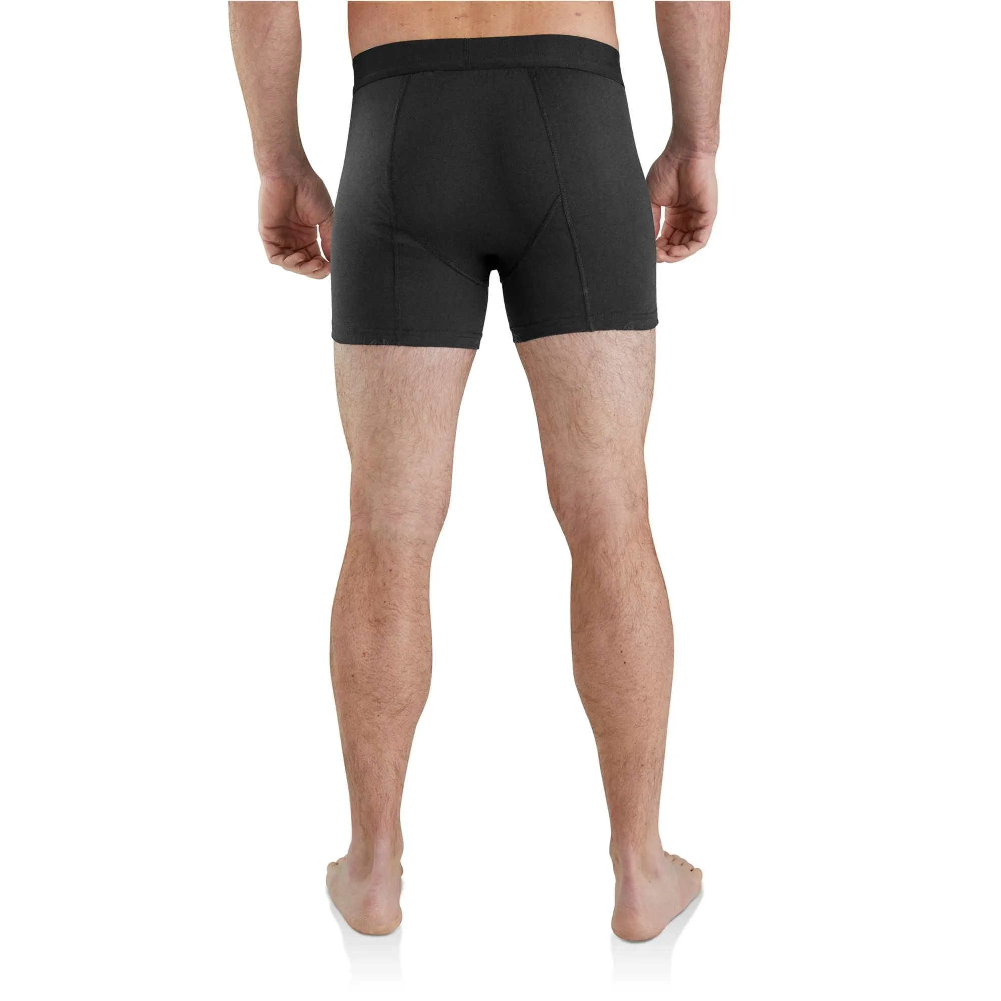 Clothing_Carhartt_Underwear Men's Base Force 5 inch Tech Cotton Boxer Brief - 2 Pack