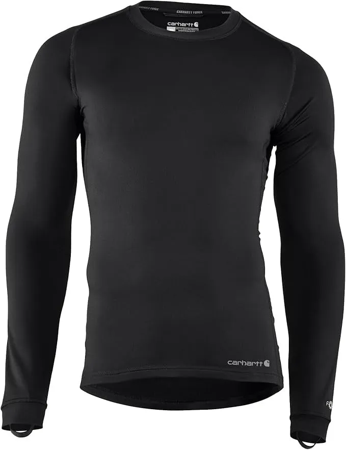 Clothing_Carhartt_Underwear Men's Force Heavyweight Stretch Base Layer Crewneck Tall