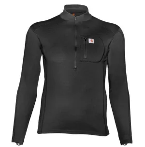Clothing_Carhartt_Underwear Men's Force Midweight Micro-Grid Base Layer Quarter-Zip Pocket Top