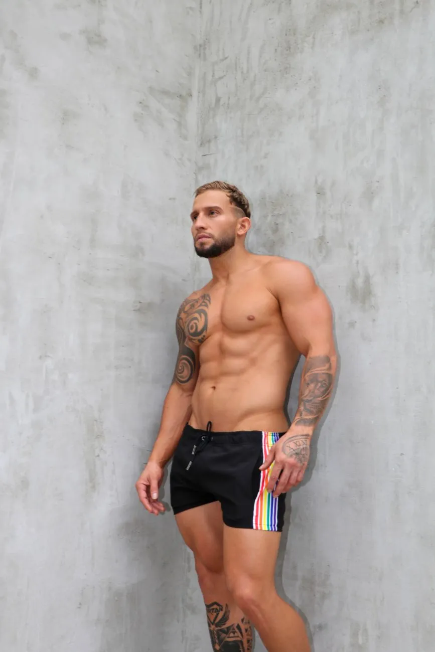 Clothing_Jor_Underwear Rainbow Swim Trunks