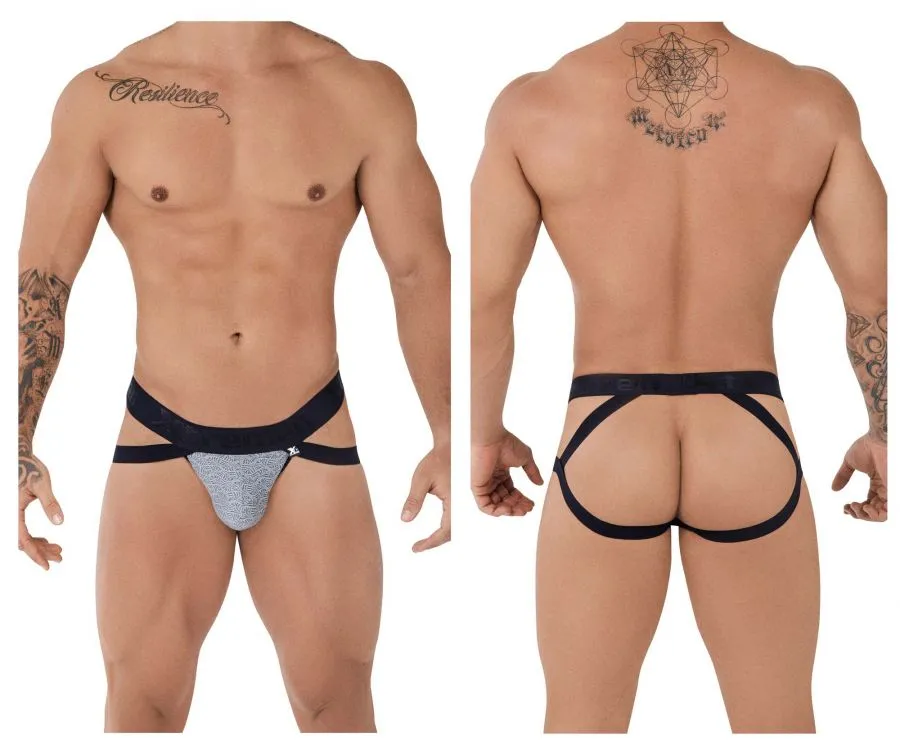 Clothing_Xtremen_Underwear Microfiber Jacquard Jockstrap