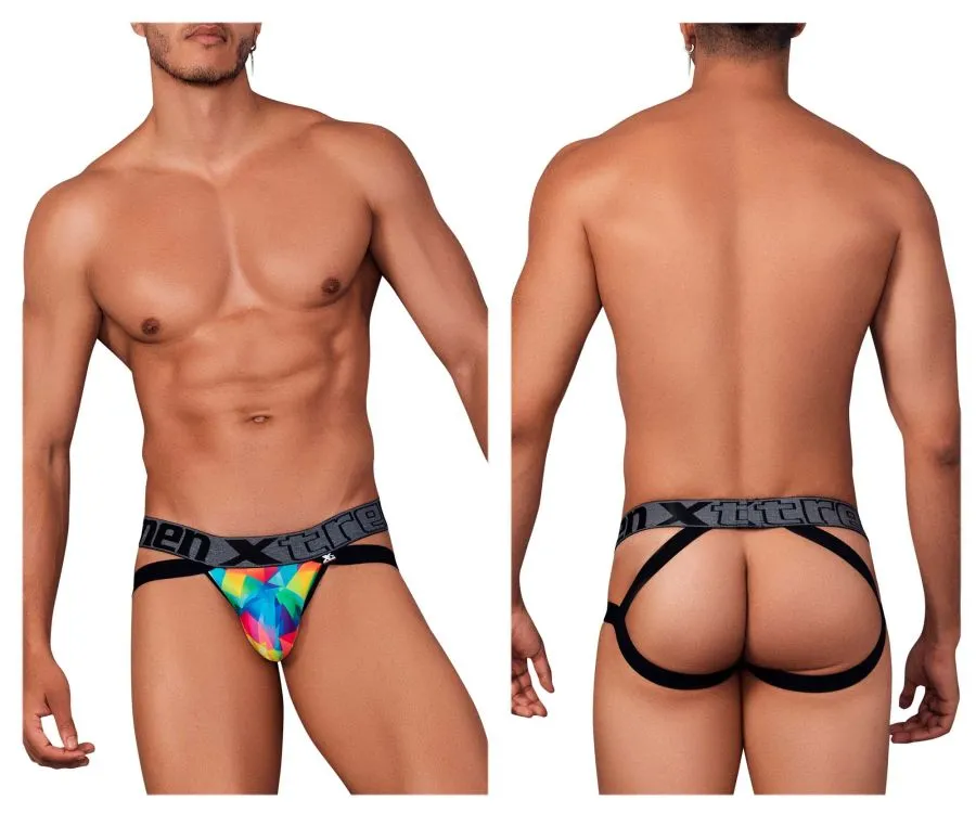 Clothing_Xtremen_Underwear Printed Microfiber Jockstrap