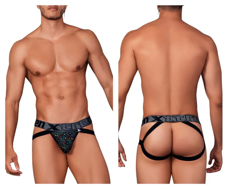 Clothing_Xtremen_Underwear Printed Microfiber Jockstrap
