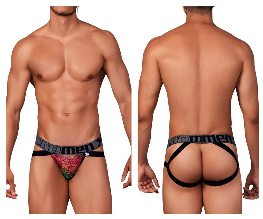 Clothing_Xtremen_Underwear Printed Microfiber Jockstrap