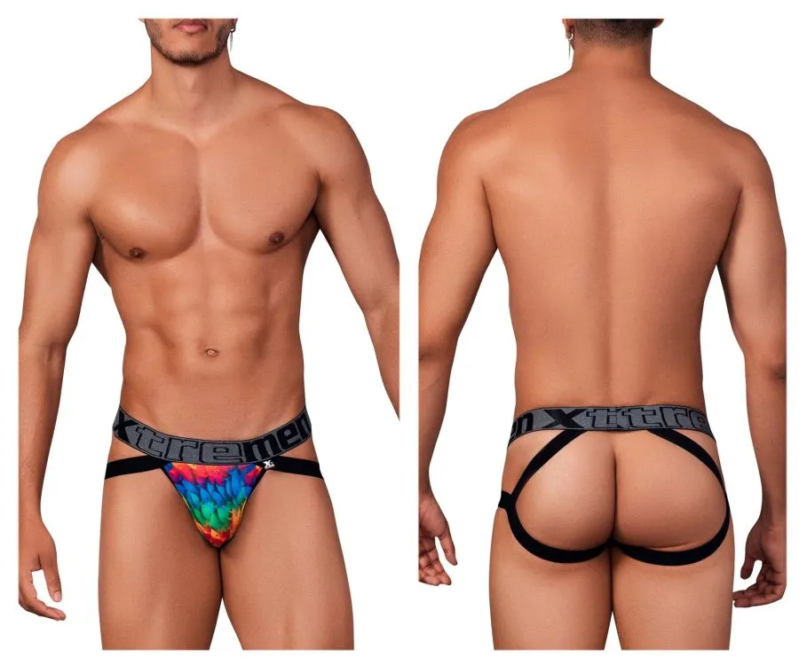 Clothing_Xtremen_Underwear Printed Microfiber Jockstrap
