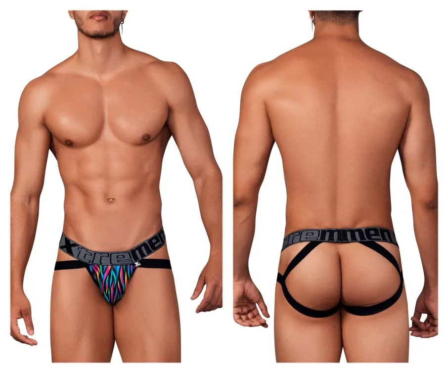 Clothing_Xtremen_Underwear Printed Microfiber Jockstrap