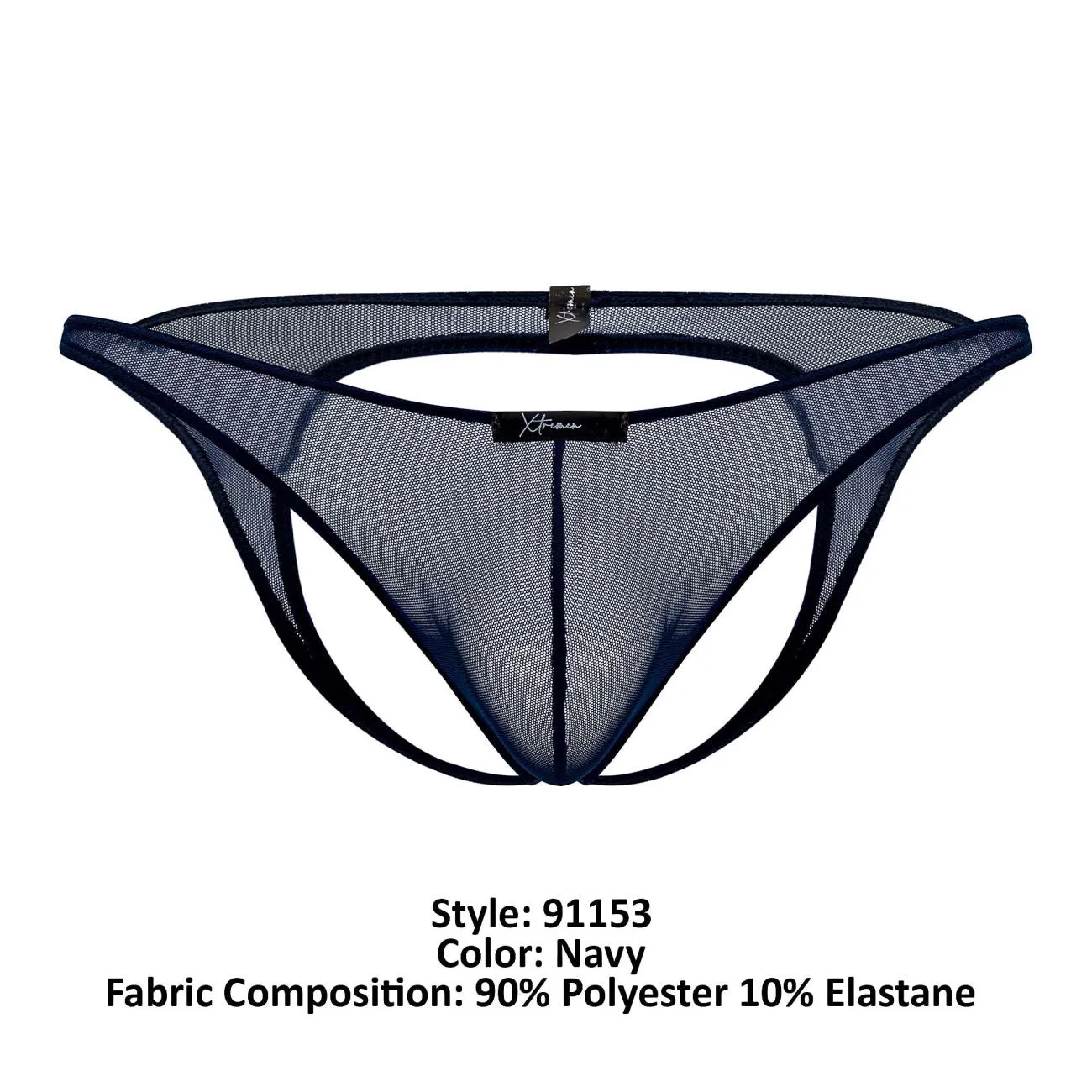 Clothing_Xtremen_Underwear Tulle mesh Jockstrap