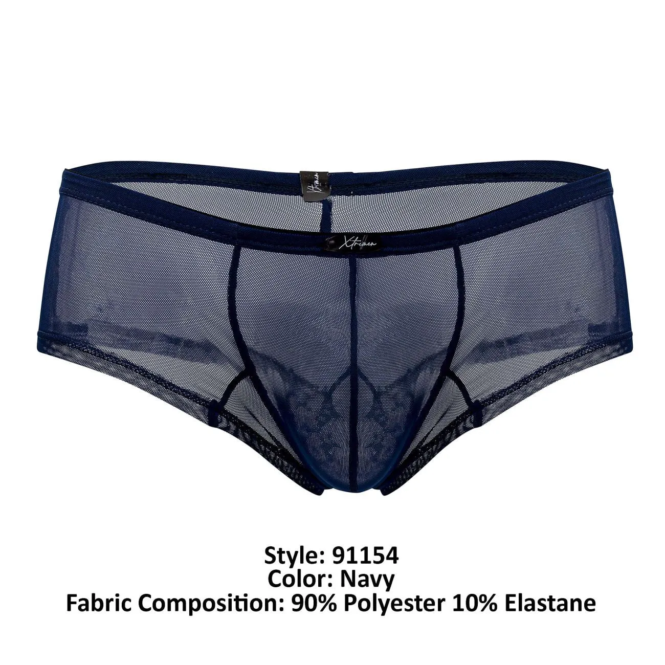 Clothing_Xtremen_Underwear Tulle mesh Trunks