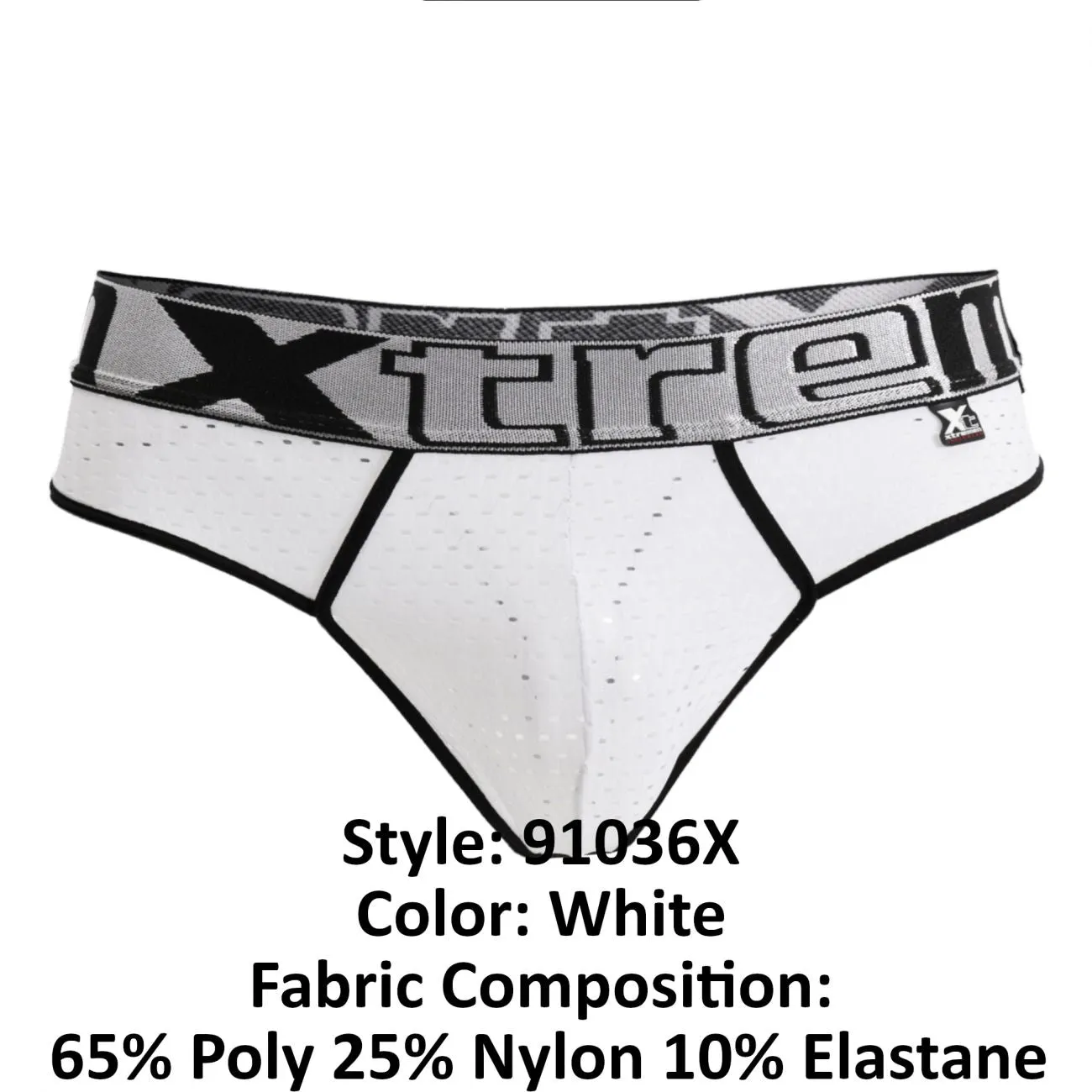 Clothing_Xtremen_Underwear Xtremen 91036X Mesh Thongs Color White