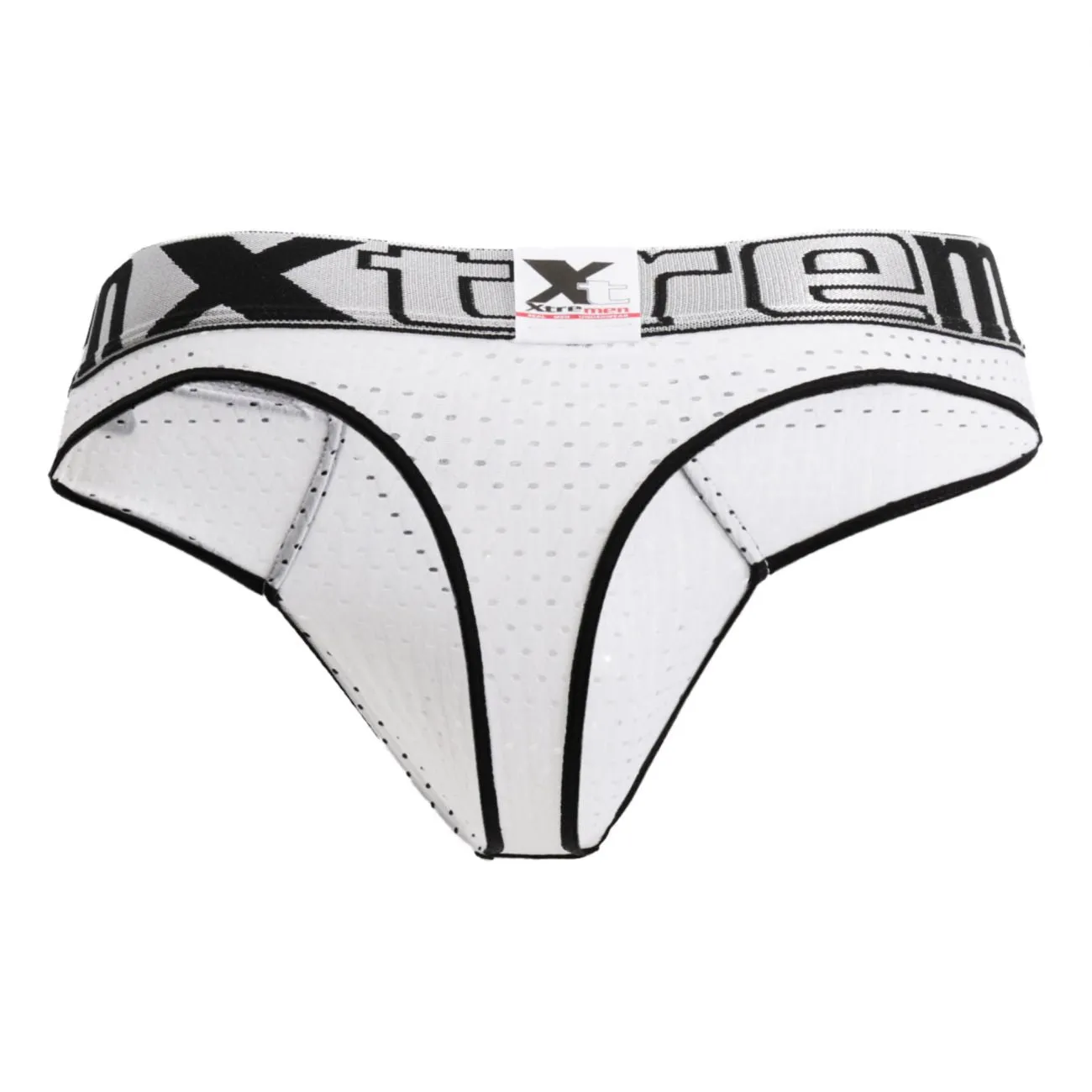 Clothing_Xtremen_Underwear Xtremen 91036X Mesh Thongs Color White