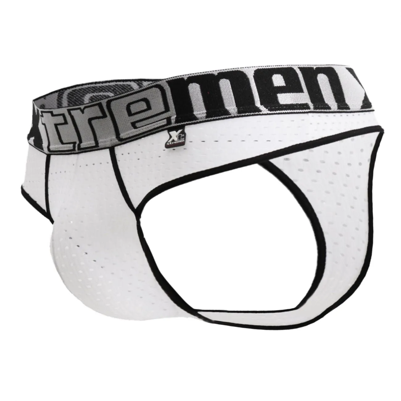 Clothing_Xtremen_Underwear Xtremen 91036X Mesh Thongs Color White
