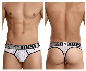 Clothing_Xtremen_Underwear Xtremen 91036X Mesh Thongs Color White