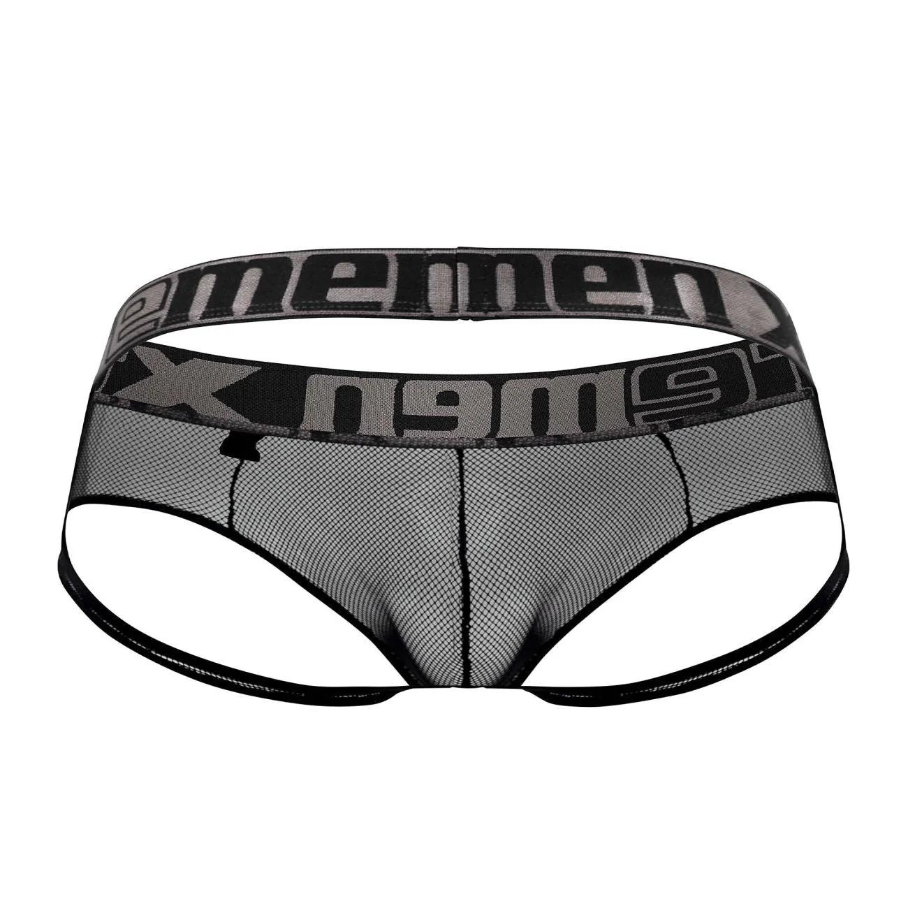 Clothing_Xtremen_Underwear Xtremen 91124 Lace Jockstrap Color Black