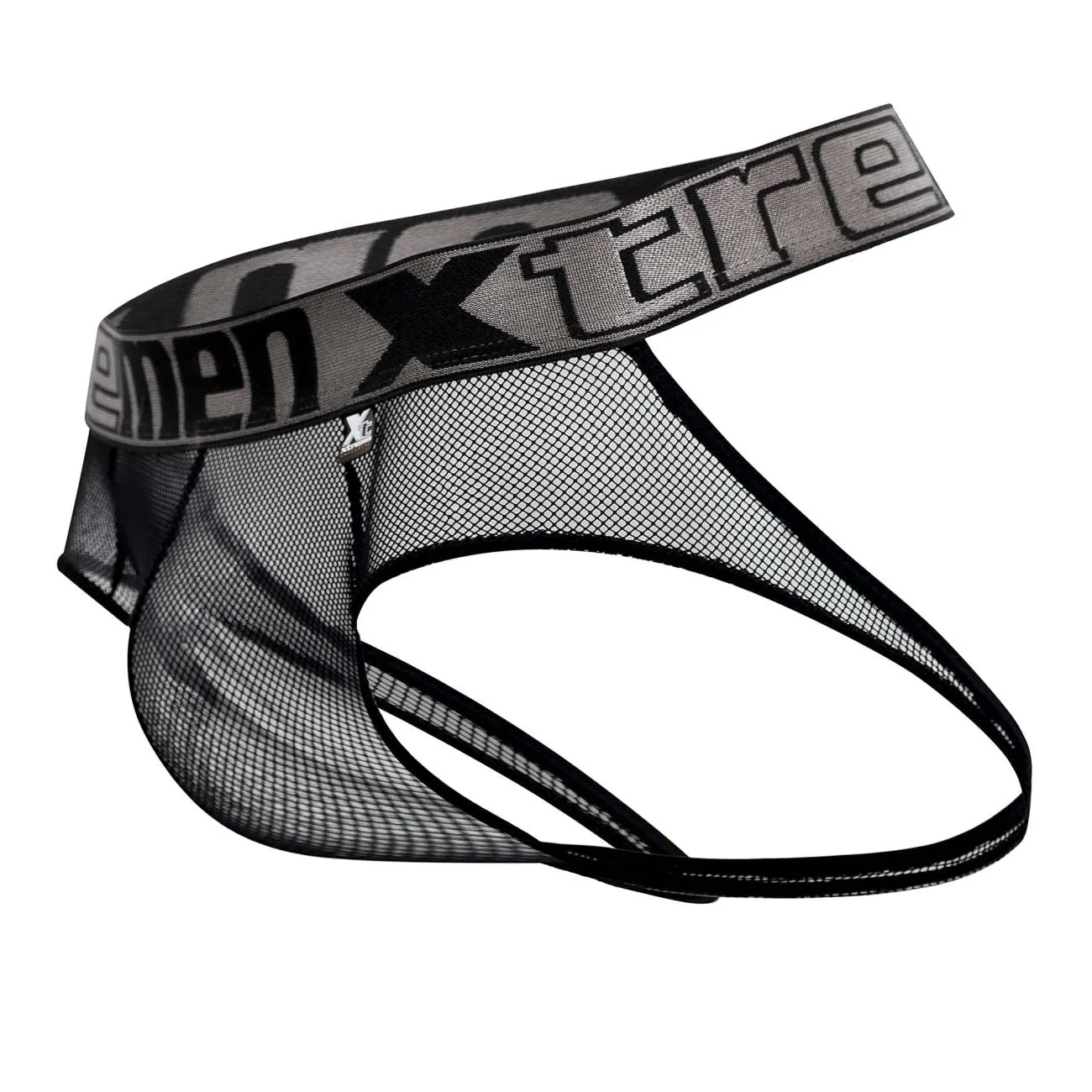 Clothing_Xtremen_Underwear Xtremen 91124 Lace Jockstrap Color Black