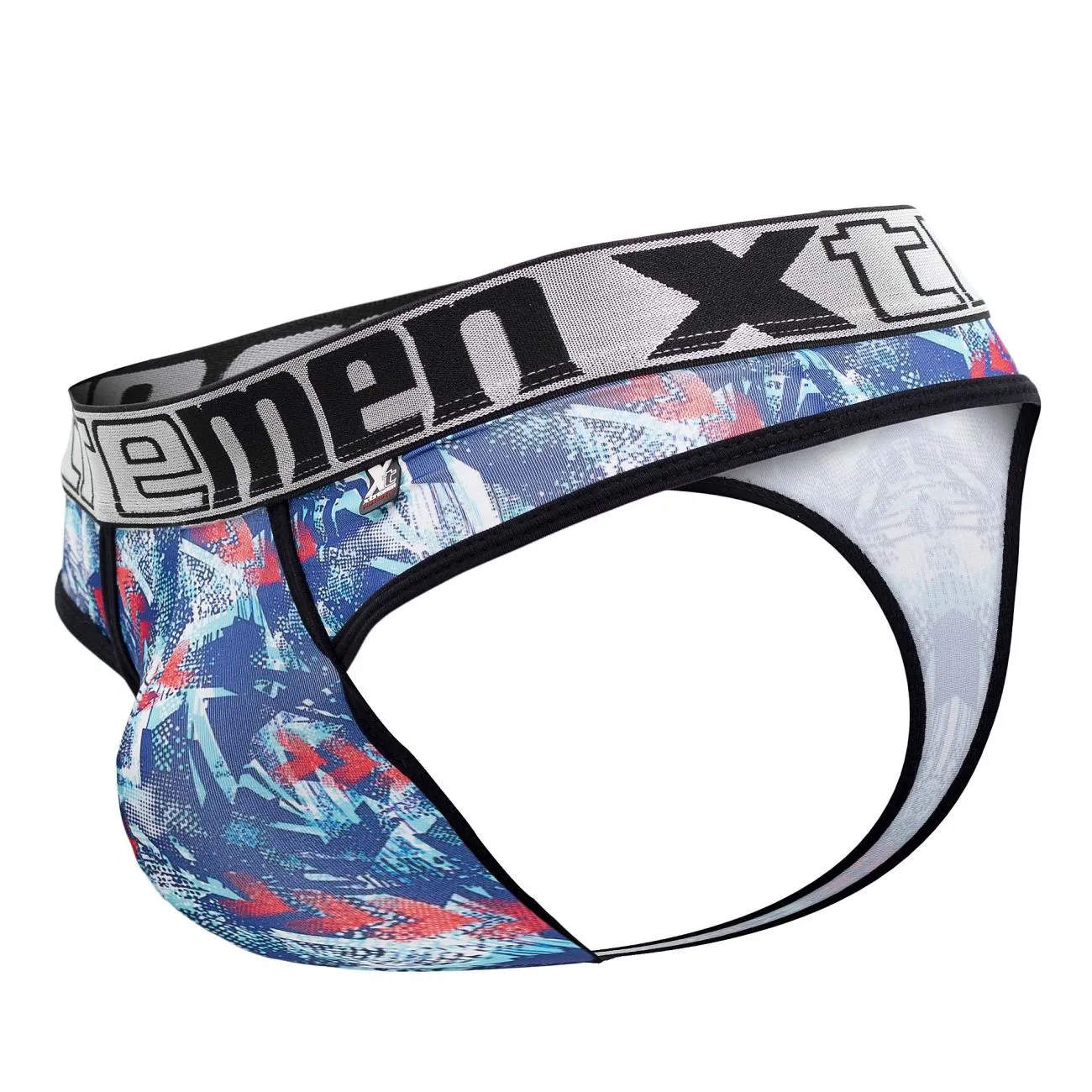 Clothing_Xtremen_Underwear Xtremen 91131 Printed Thongs Color Royal