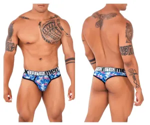 Clothing_Xtremen_Underwear Xtremen 91131 Printed Thongs Color Royal