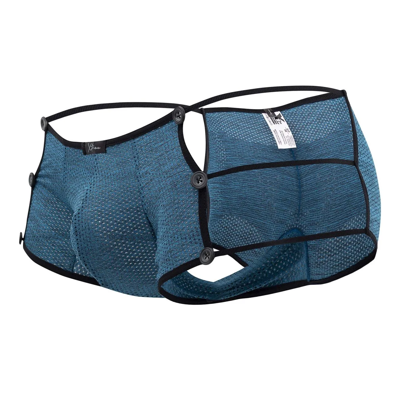 Clothing_Xtremen_Underwear Xtremen 91133 Mesh Briefs Color Petrol