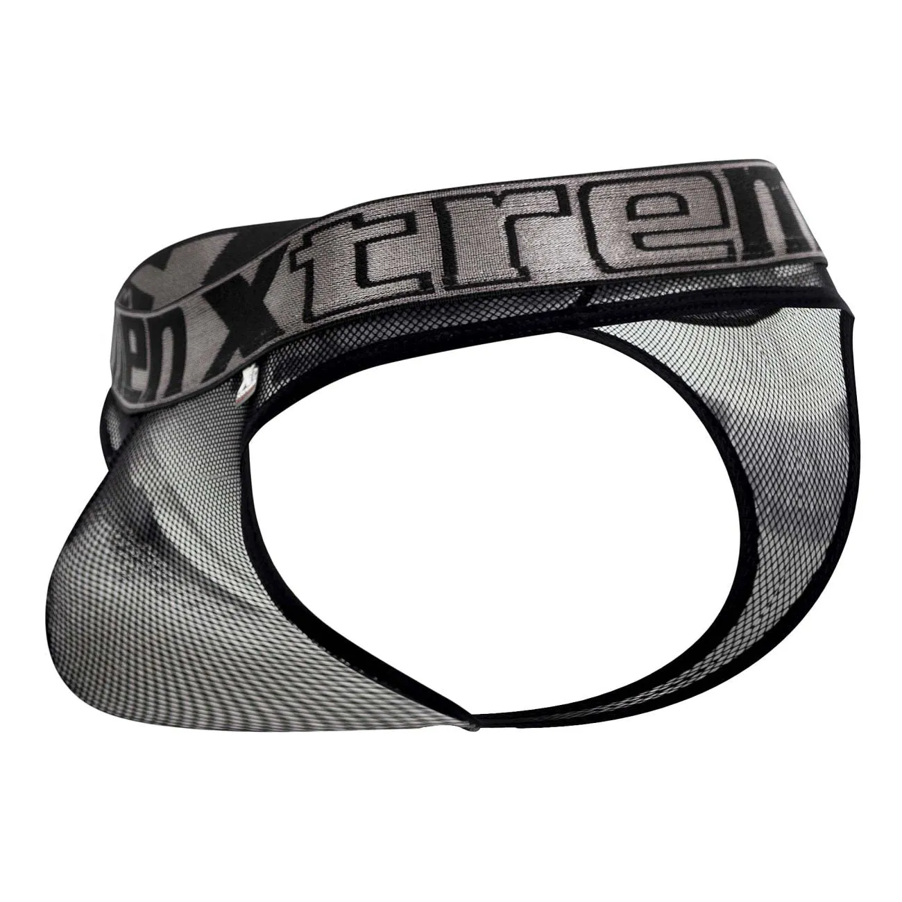 Clothing_Xtremen_Underwear Xtremen 91137 Mesh Thongs Color Black