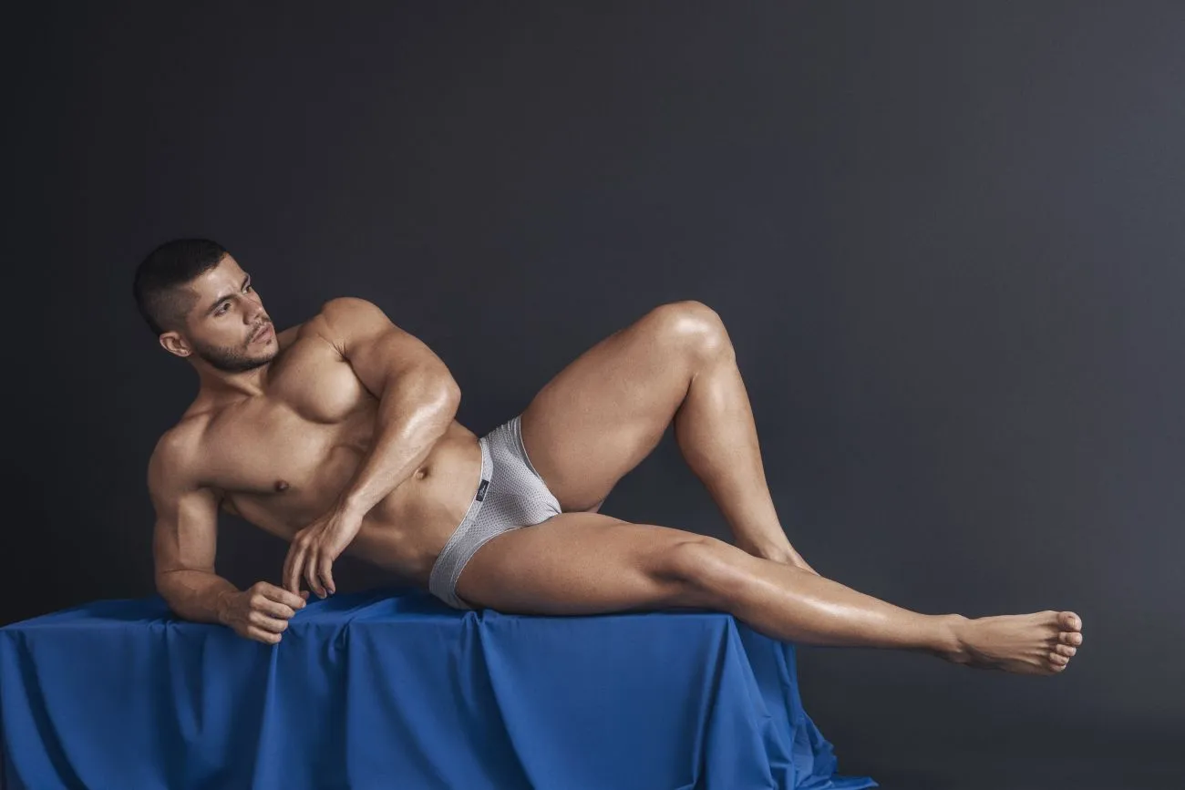 Clothing_Xtremen_Underwear Xtremen 91157 Capriati Trunks Color Silver