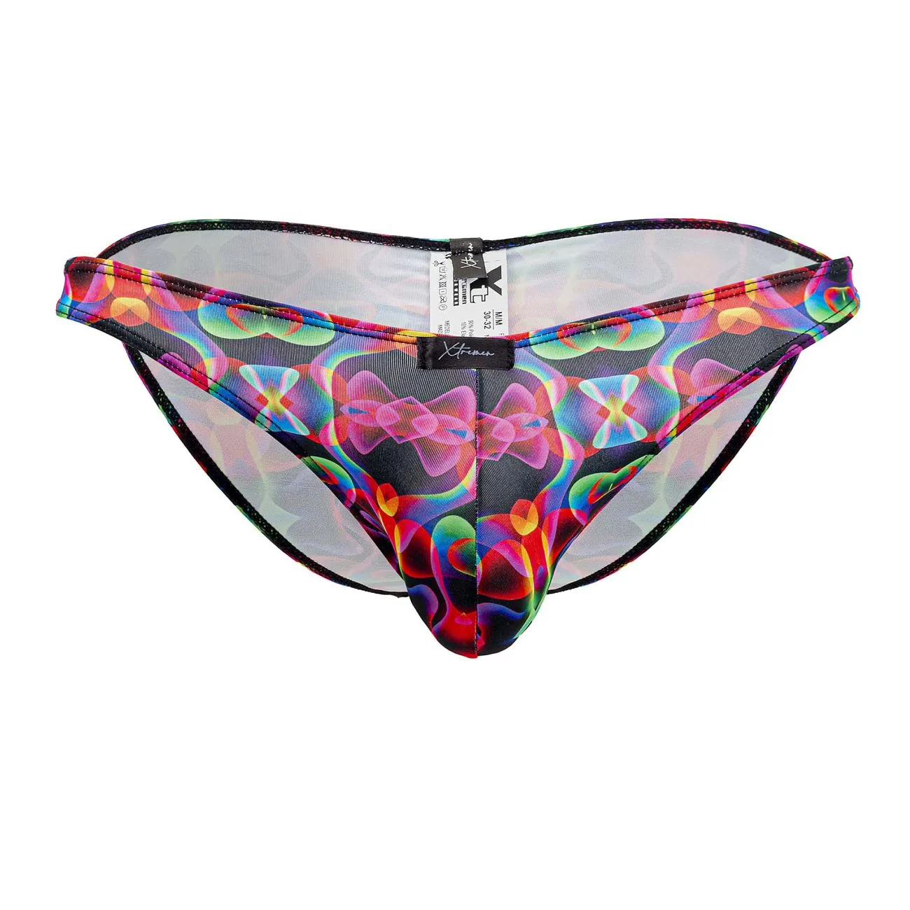 Clothing_Xtremen_Underwear Xtremen 91172 Printed Bikini Color Bows