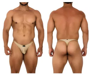Clothing_Xtremen_Underwear Xtremen 91178 Microfiber Thongs Color Gold