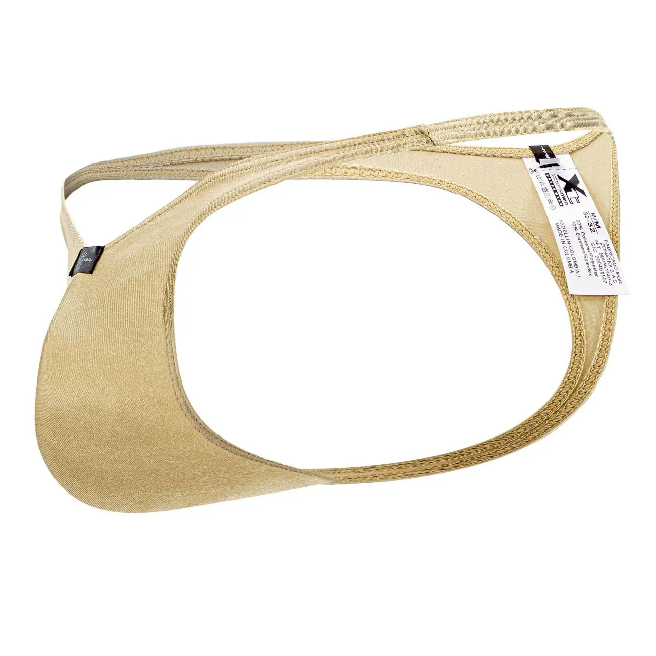 Clothing_Xtremen_Underwear Xtremen 91178 Microfiber Thongs Color Gold