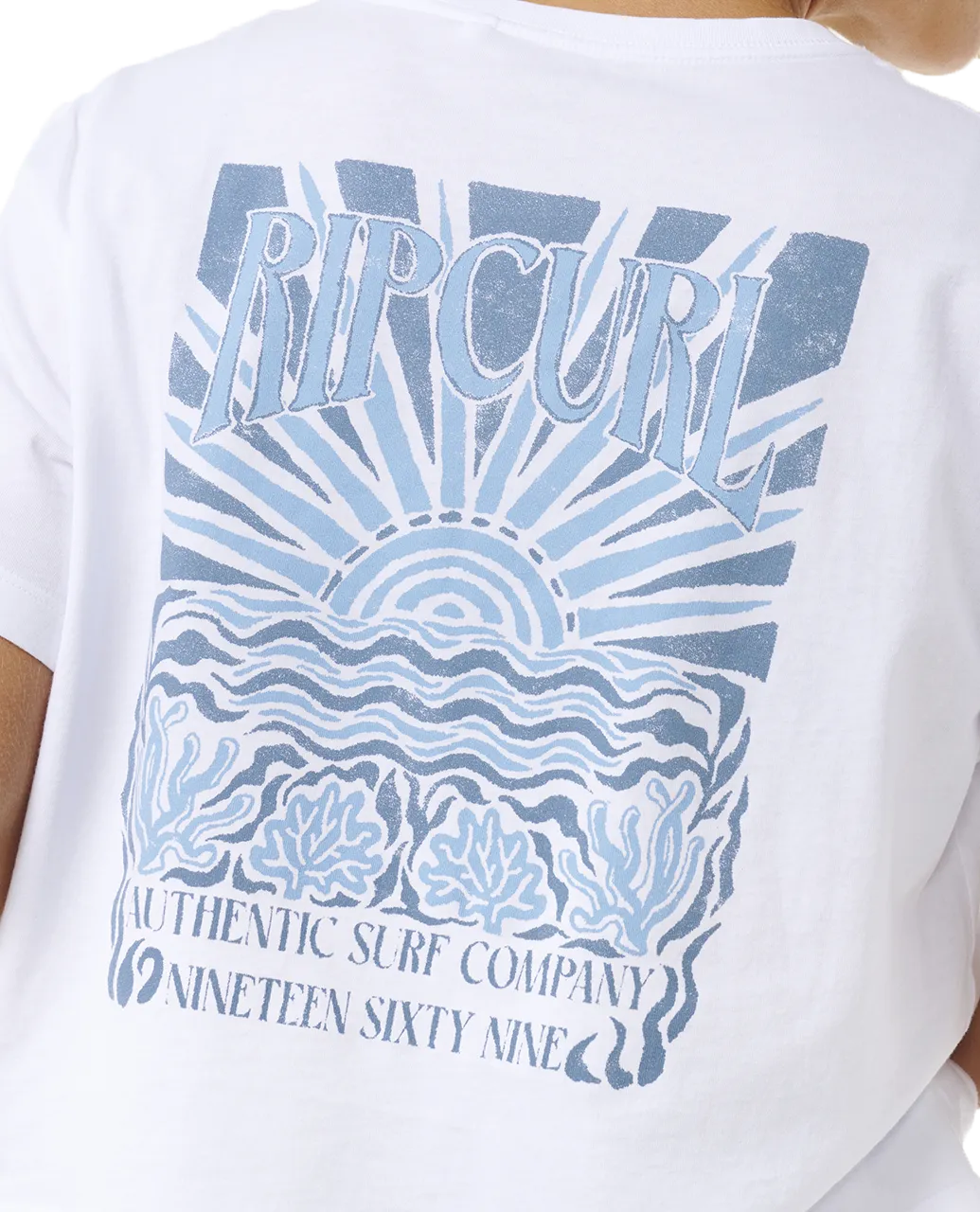 Coral Sands Crop T-Shirt in White