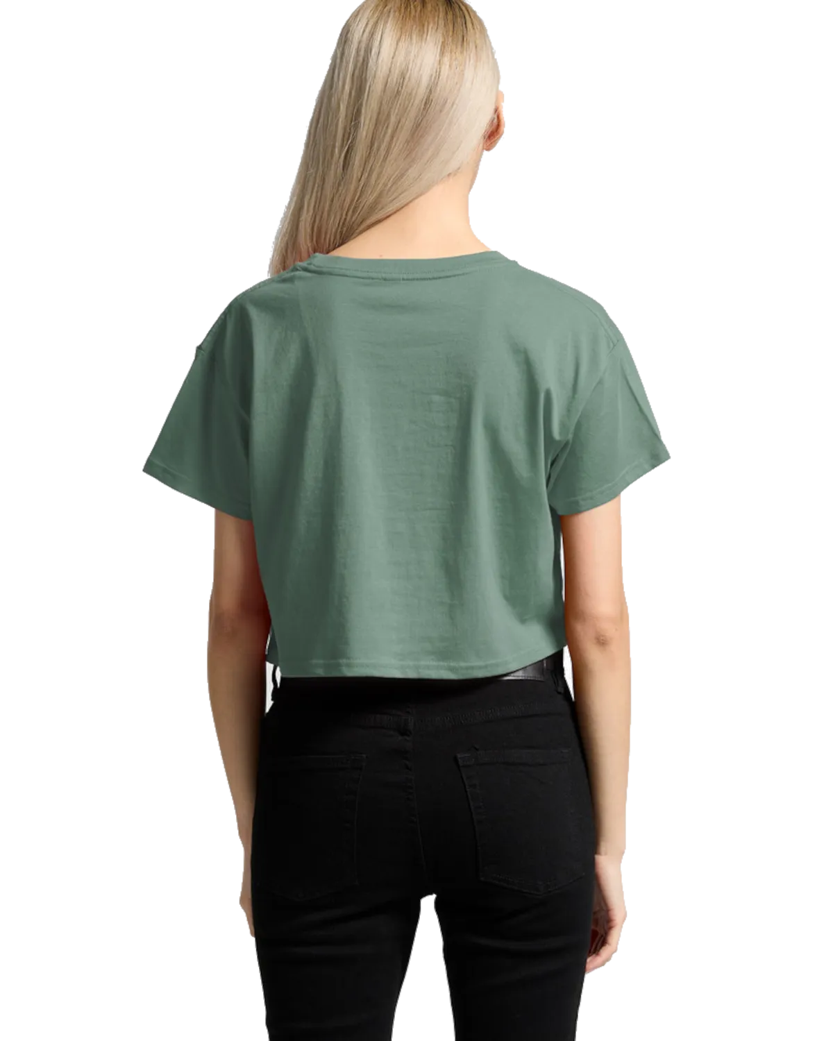 Crop T-Shirt in Mineral