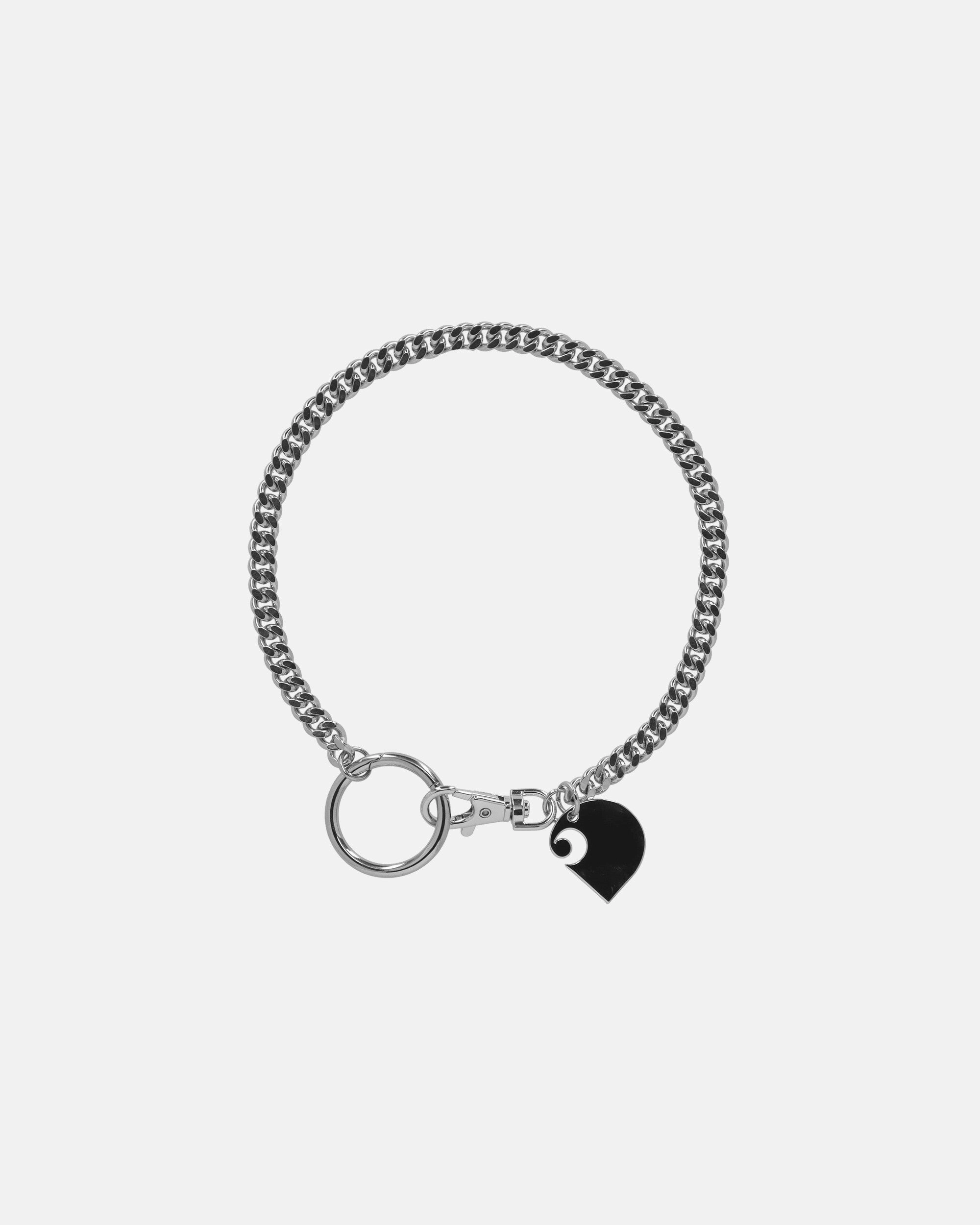 Cuban Link Keychain Steel Silver