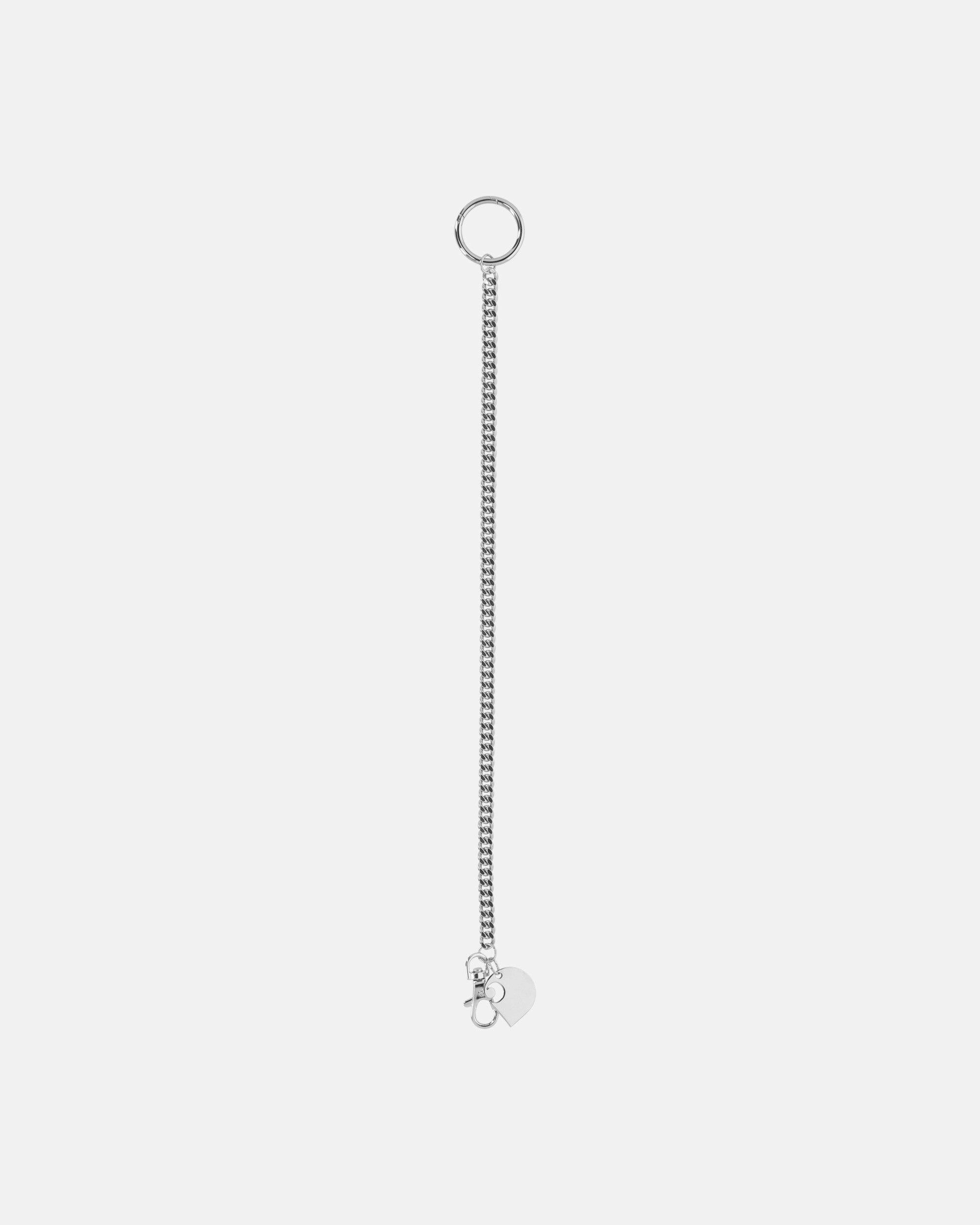 Cuban Link Keychain Steel Silver