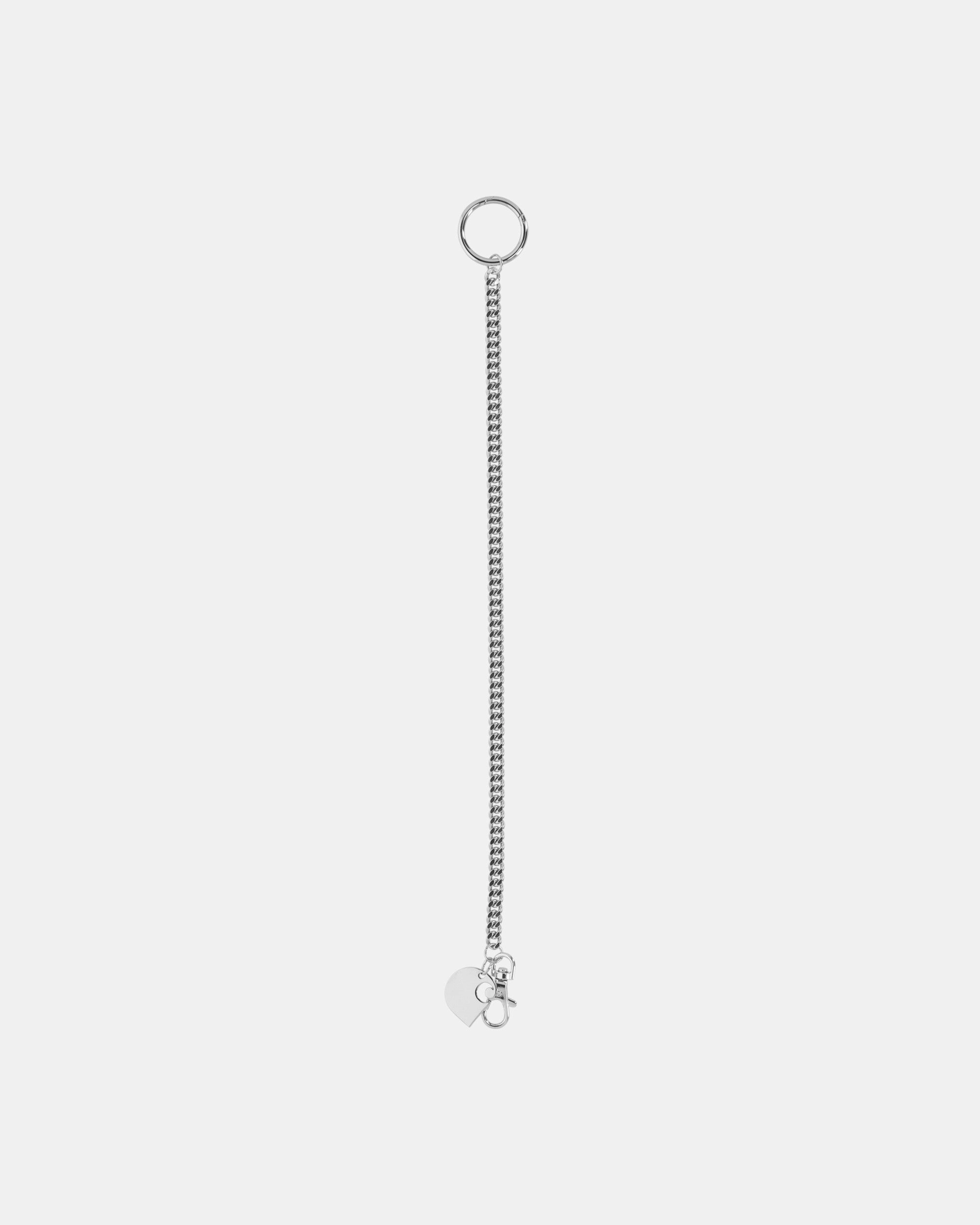 Cuban Link Keychain Steel Silver