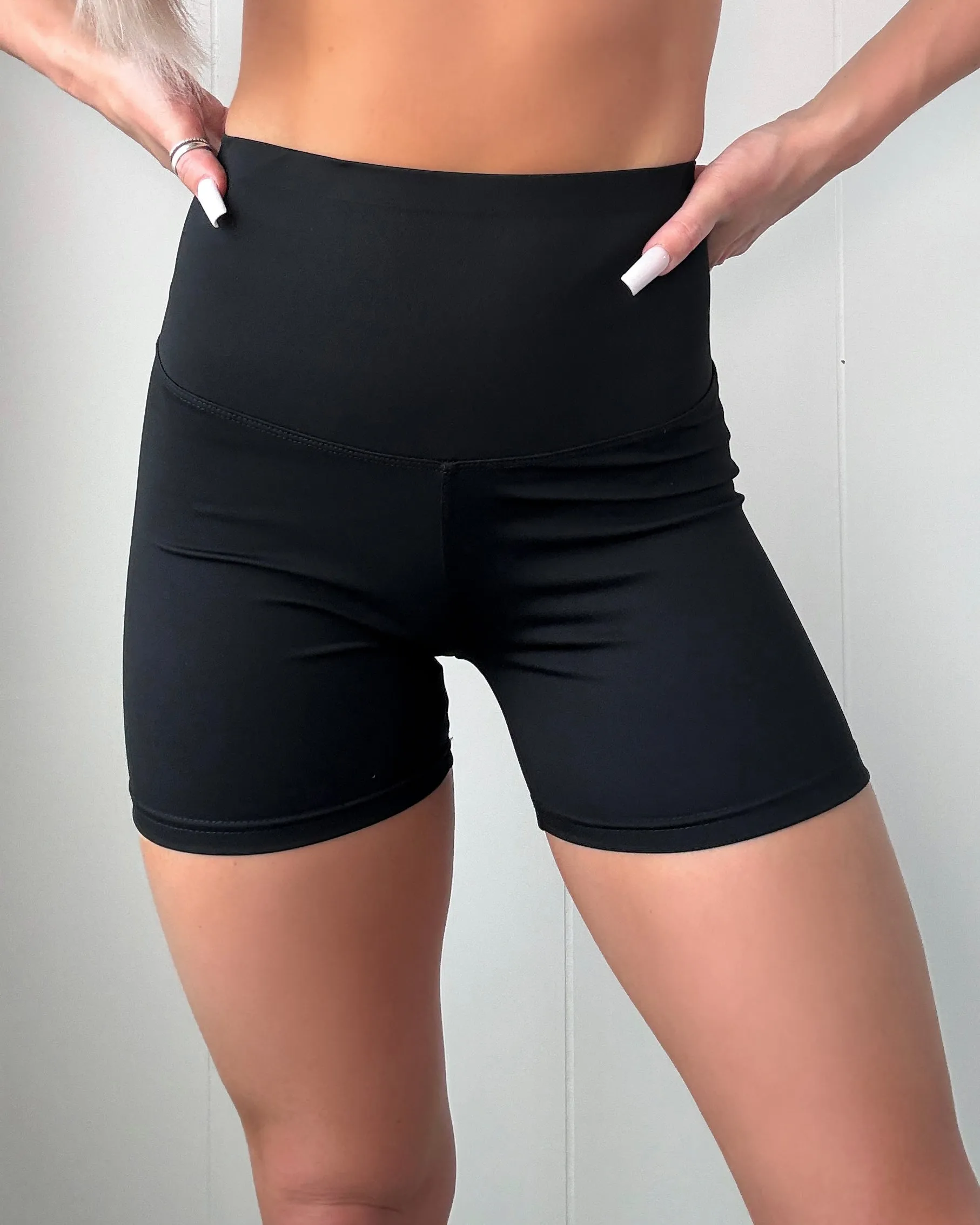 Curve Craze Biker Shorts - Black