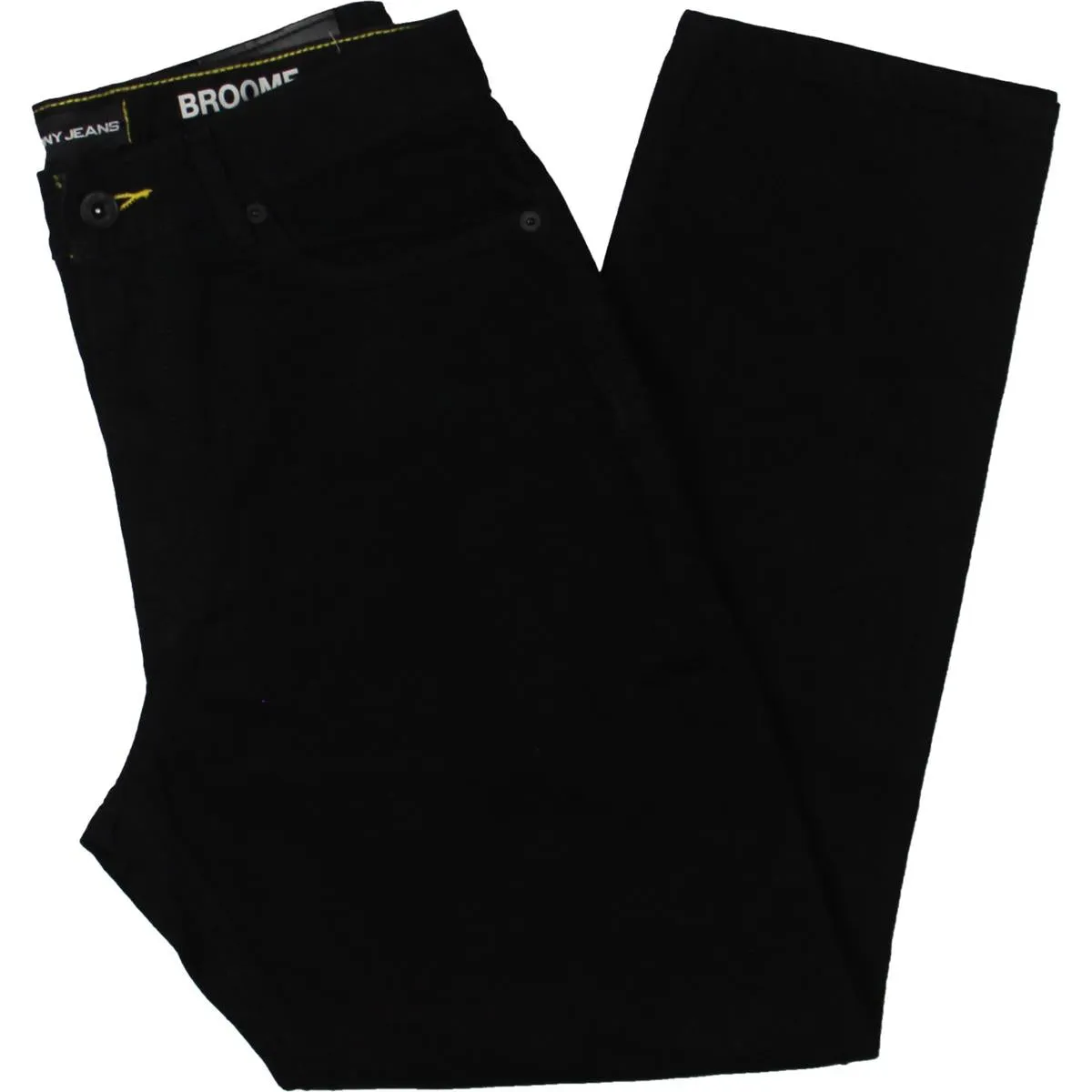 DKNY Jeans Womens Pocket High Rise Cropped Jeans
