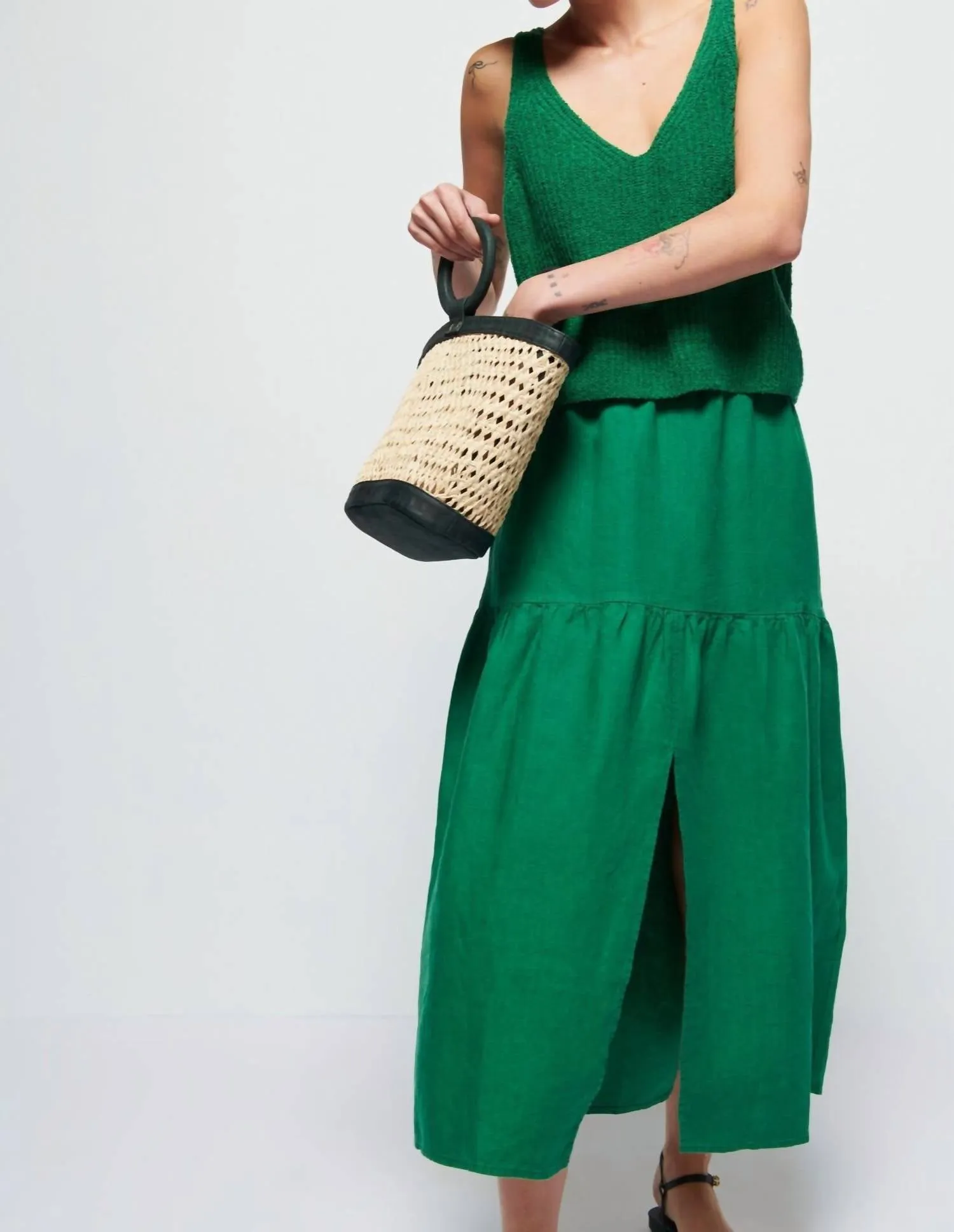 Esmeralda Skirt In Verdant Green