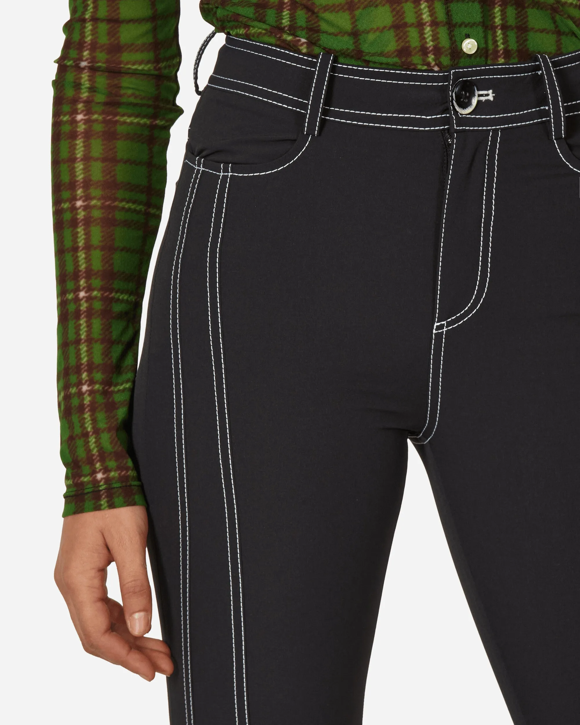 Flared Suit Pants Black