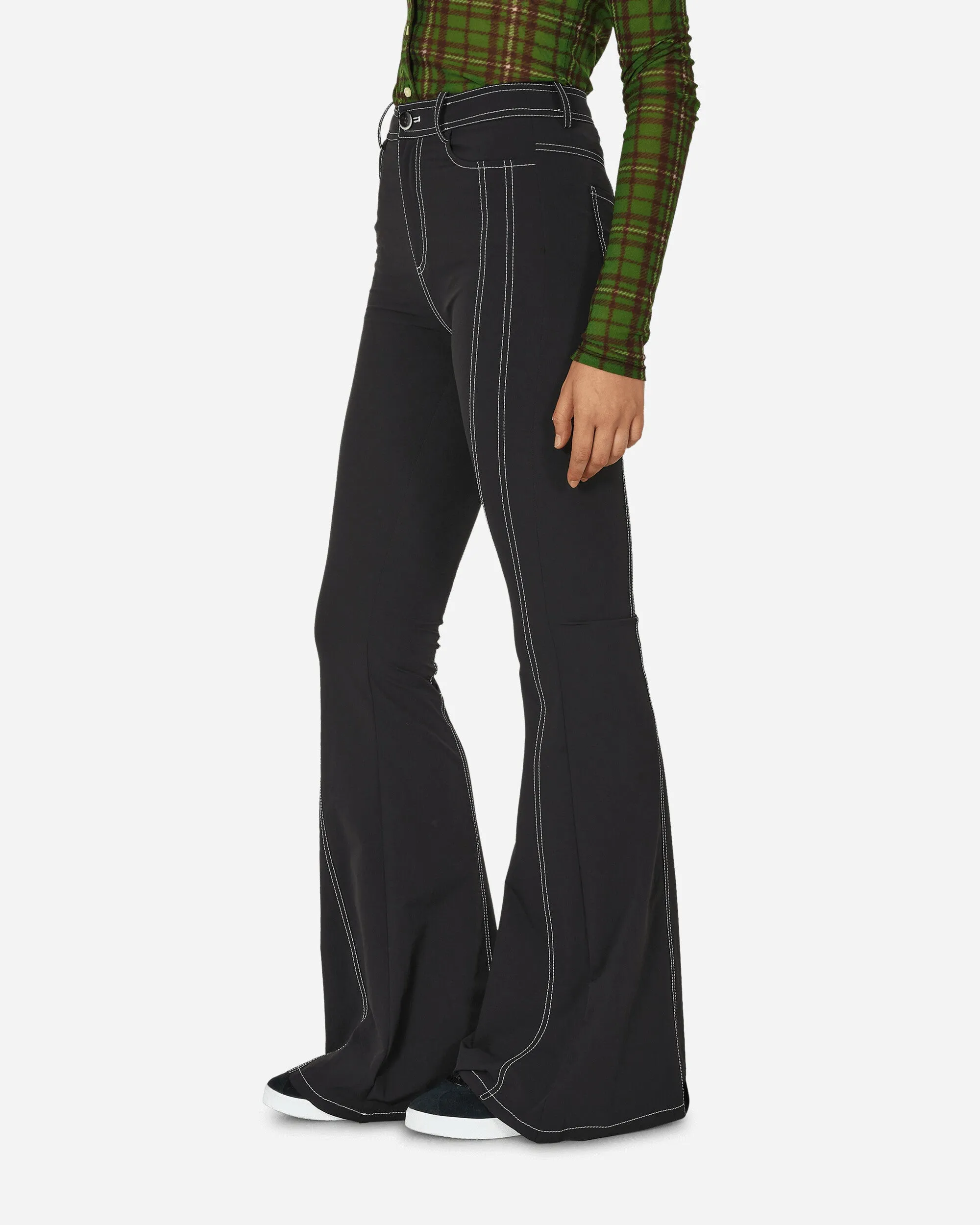 Flared Suit Pants Black