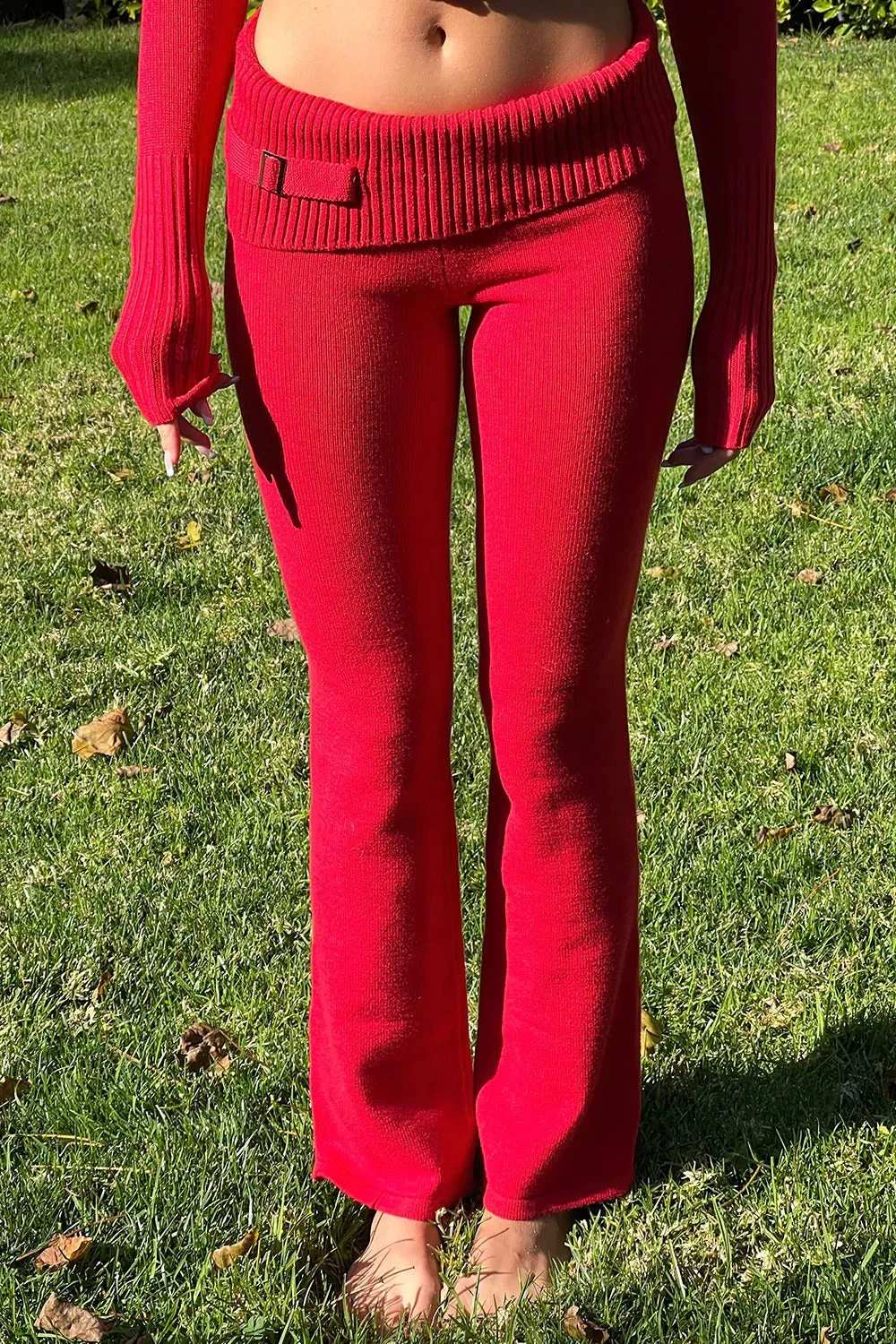 Fleur Cloud Knit Low Rise Pant