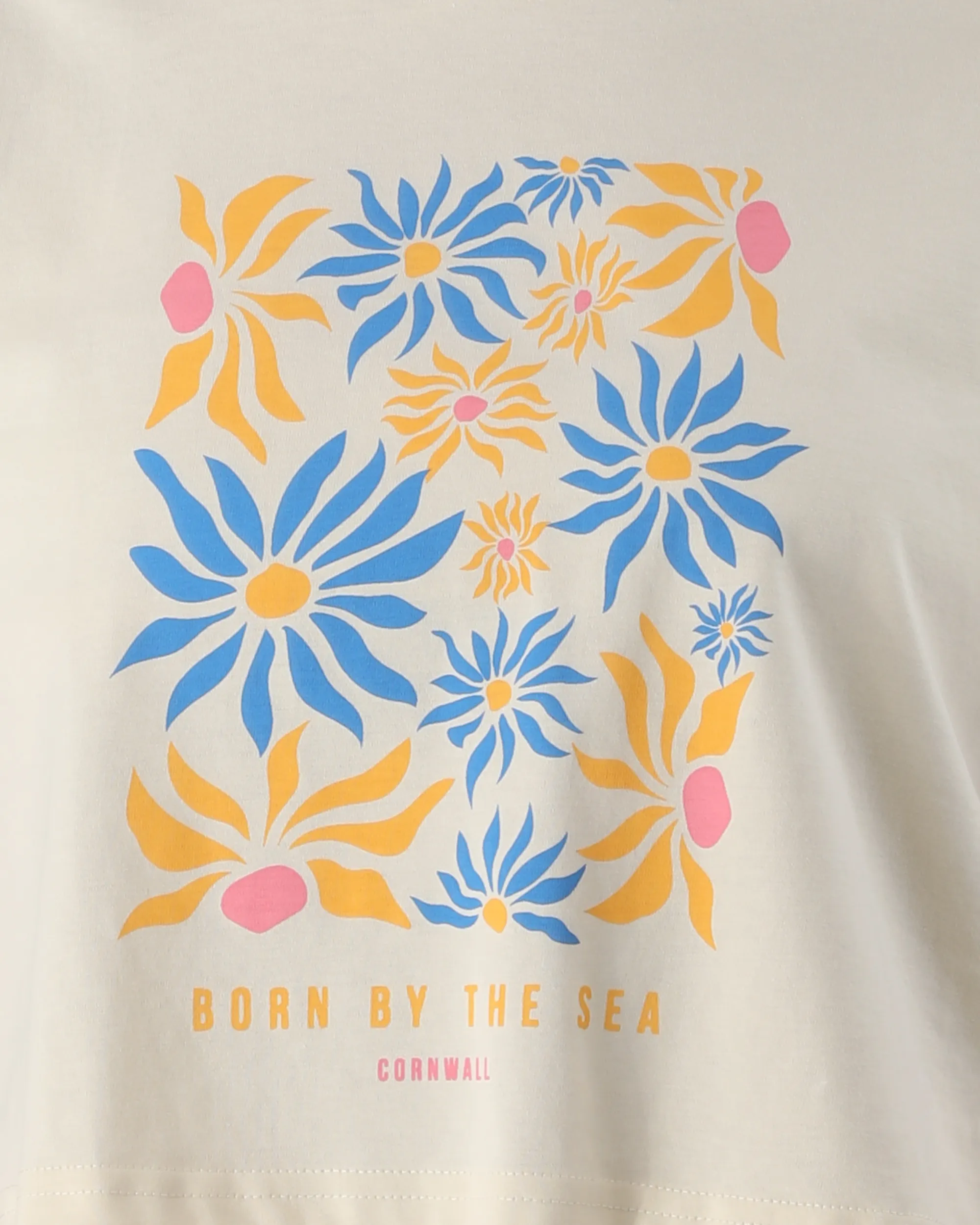 Flower Market Crop T-Shirt in Butter