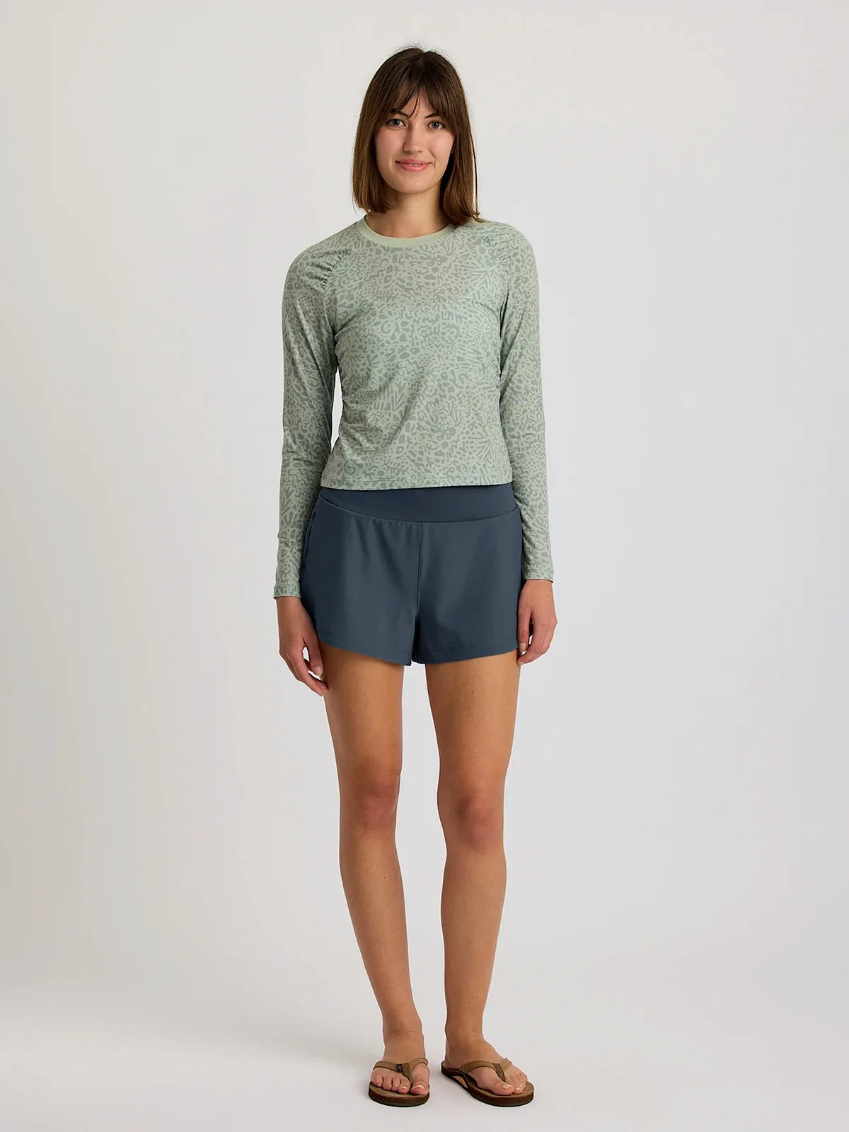Free Fly Bamboo-Lined Active Breeze 3" Shorts-Storm Cloud